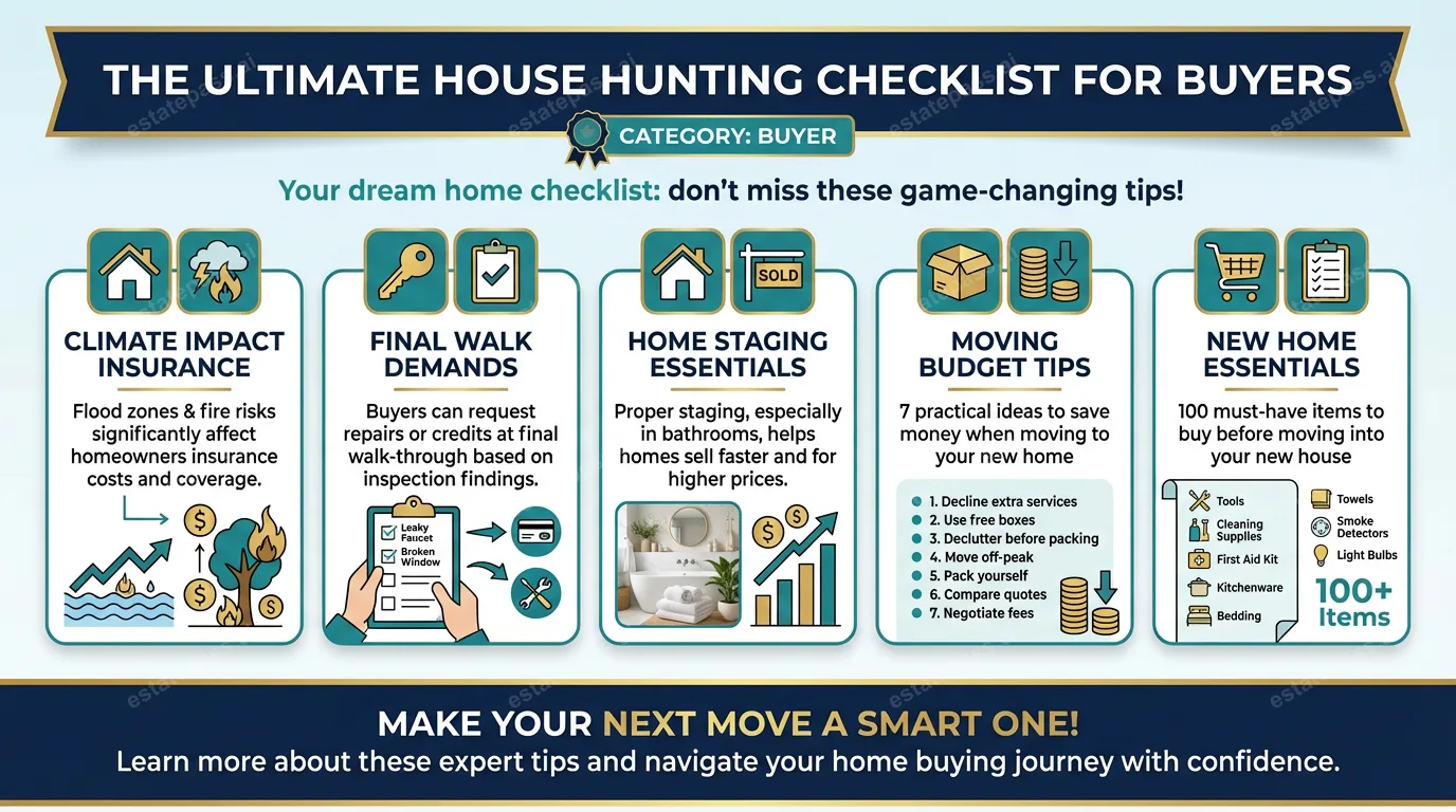 The Ultimate House Hunting Checklist for Buyers