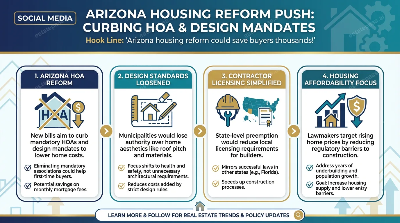 Arizona housing reform push would curb HOA, design mandates
