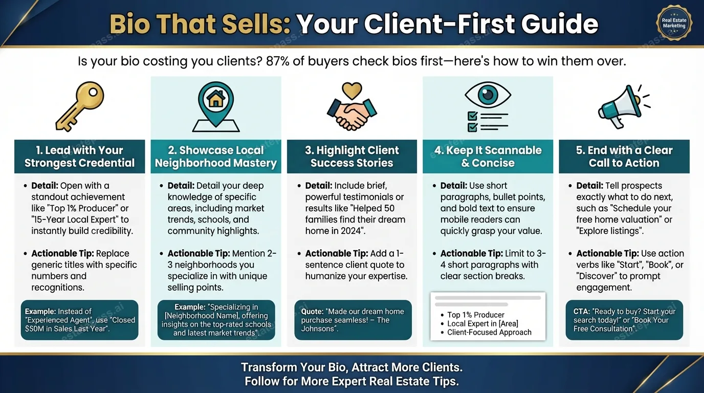 10 Real Estate Agent Bio Examples & How to Craft Your Own