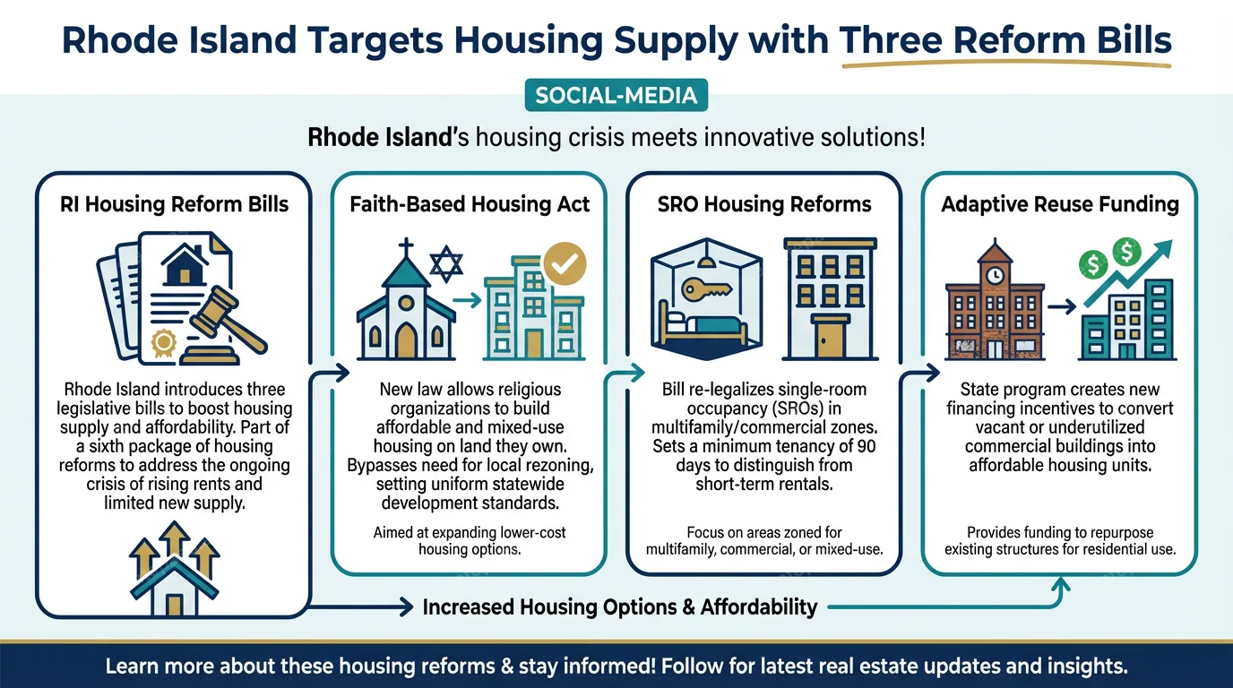 Rhode Island targets housing supply with three reform bills