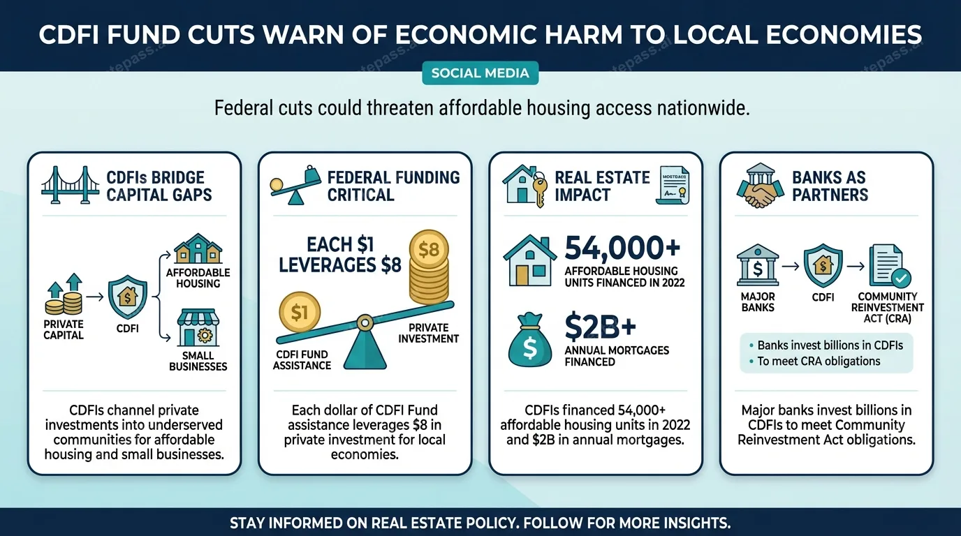 Brief warns cuts to CDFI Fund could harm local economies