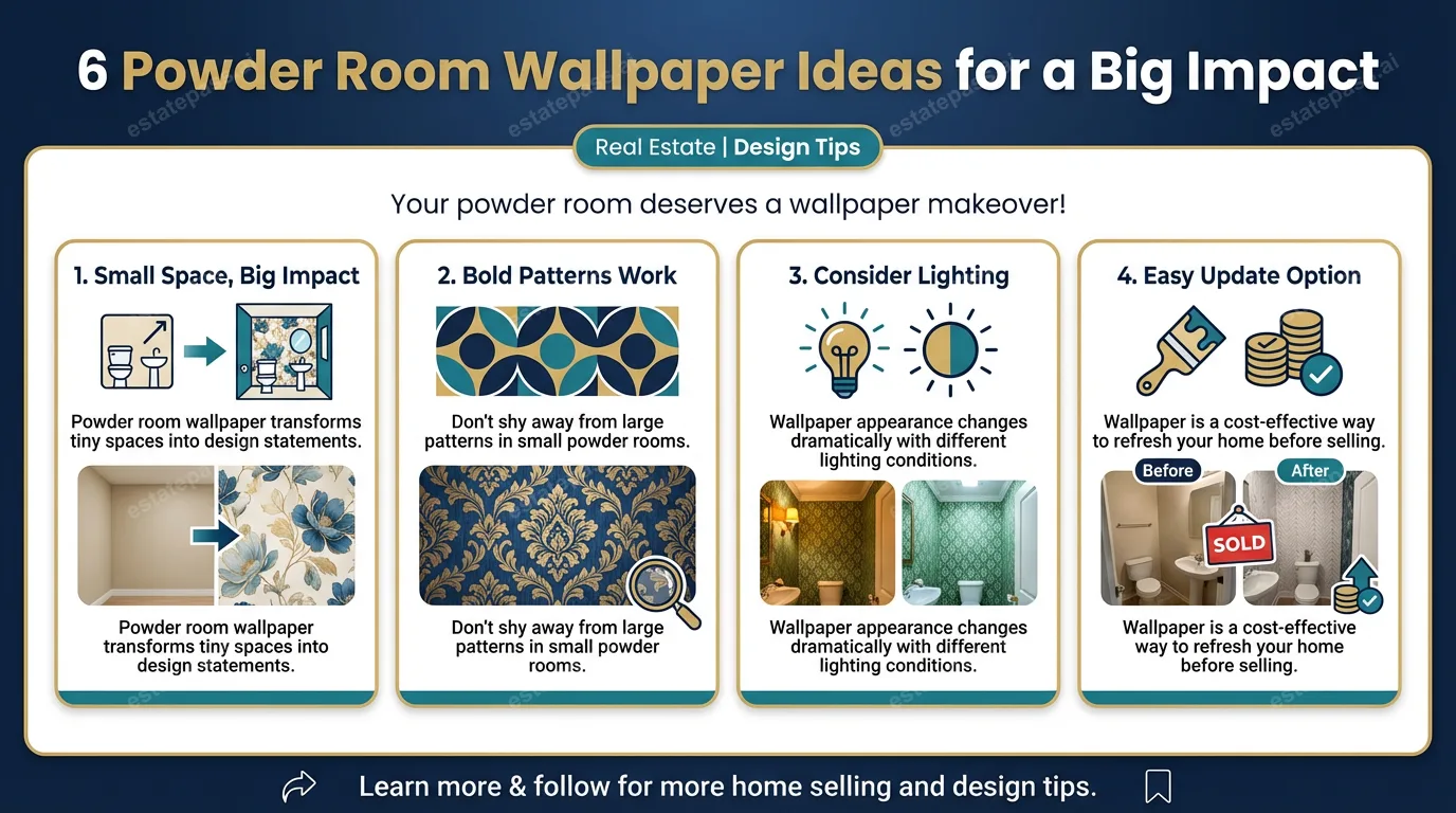 6 Powder Room Wallpaper Ideas for a Big Impact