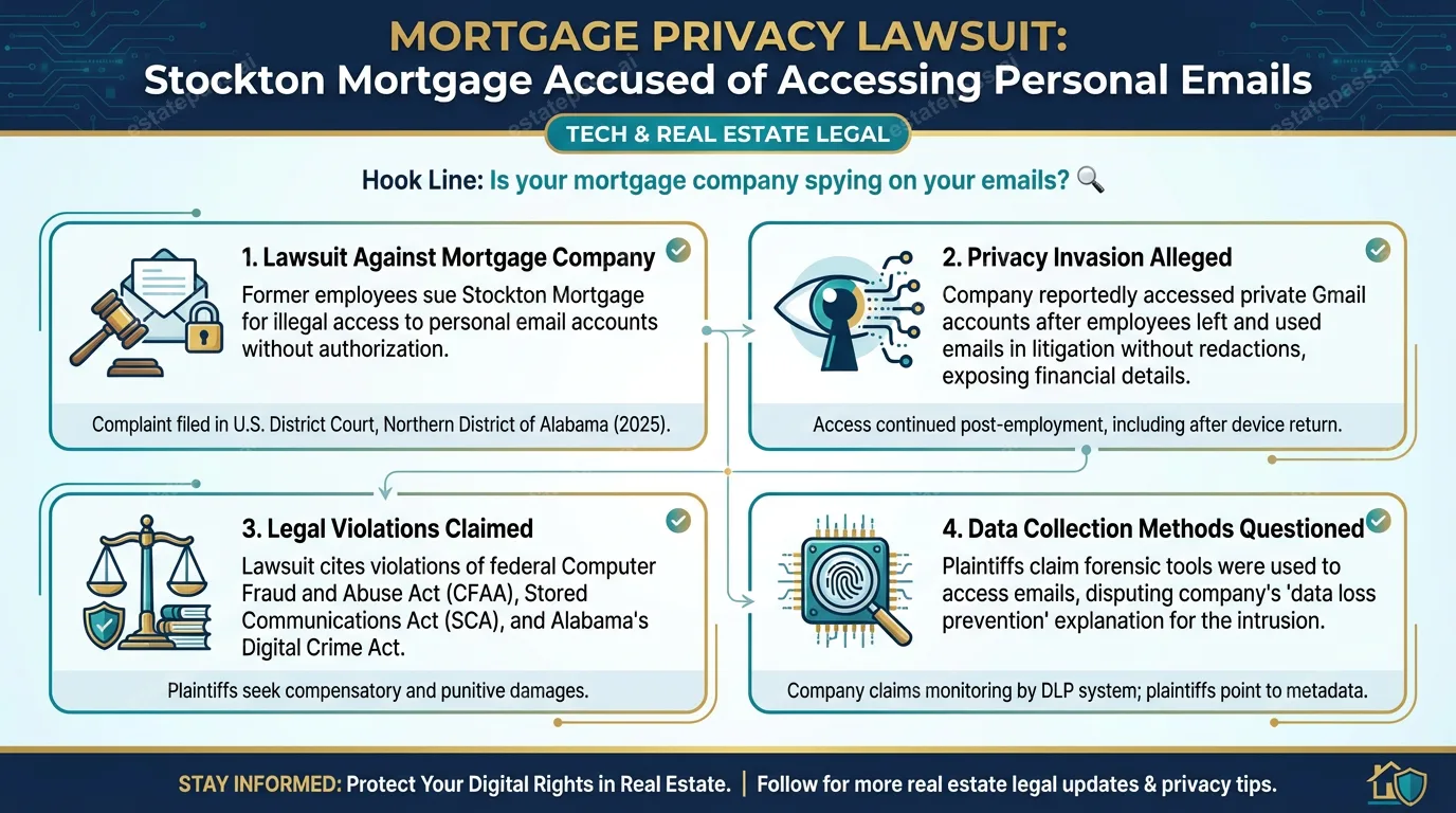 Ex-employees accuse Stockton Mortgage of accessing personal email accounts