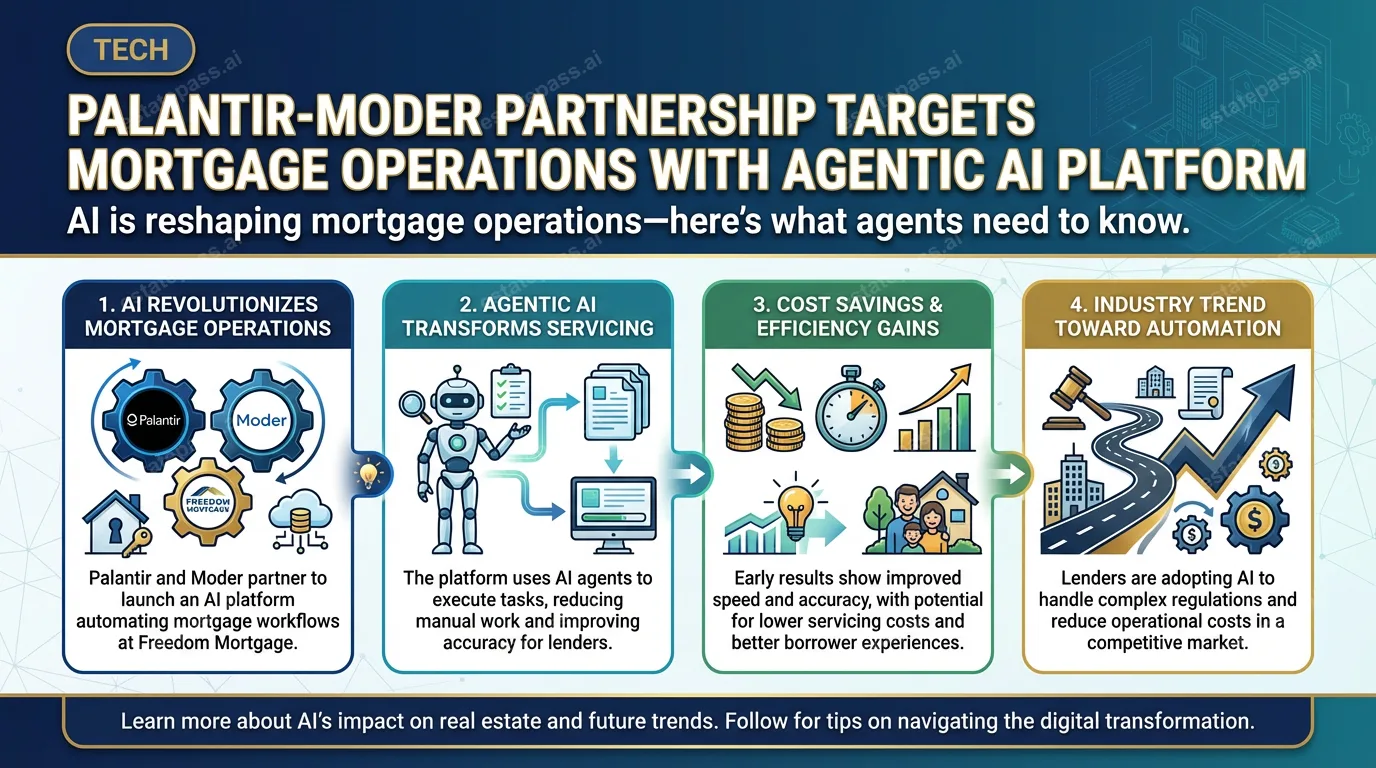 Palantir-Moder partnership targets mortgage operations with agentic AI platform