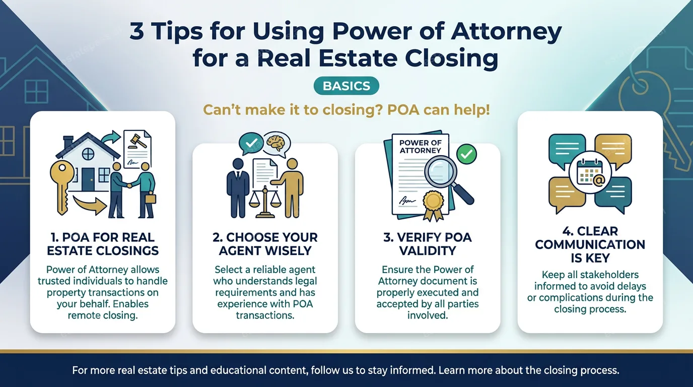 3 Tips for Using Power of Attorney for a Real Estate Closing