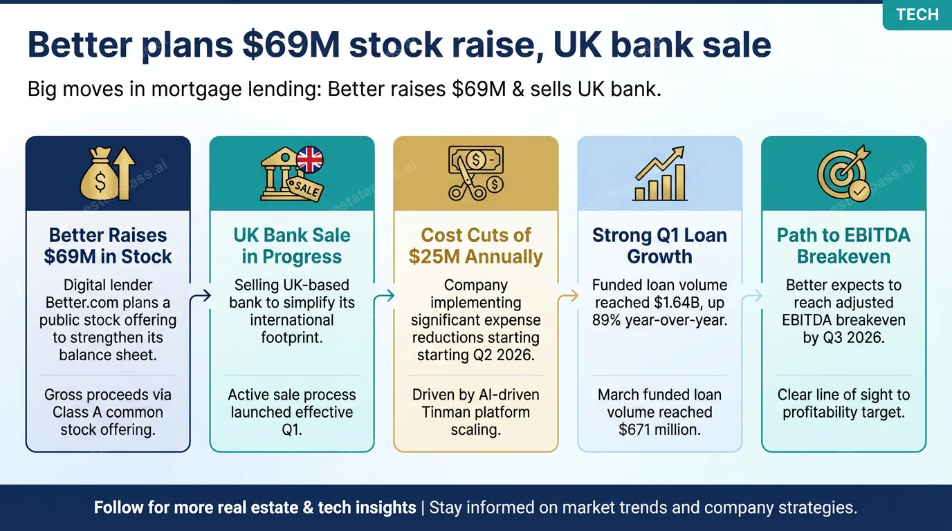 Better plans $69M stock raise, UK bank sale