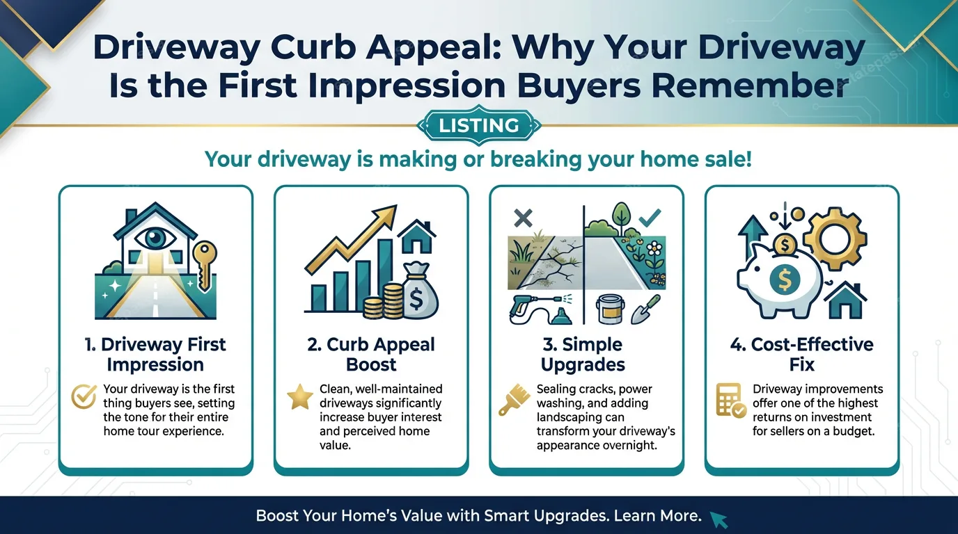 Driveway Curb Appeal: Why Your Driveway Is the First Impression Buyers Remember