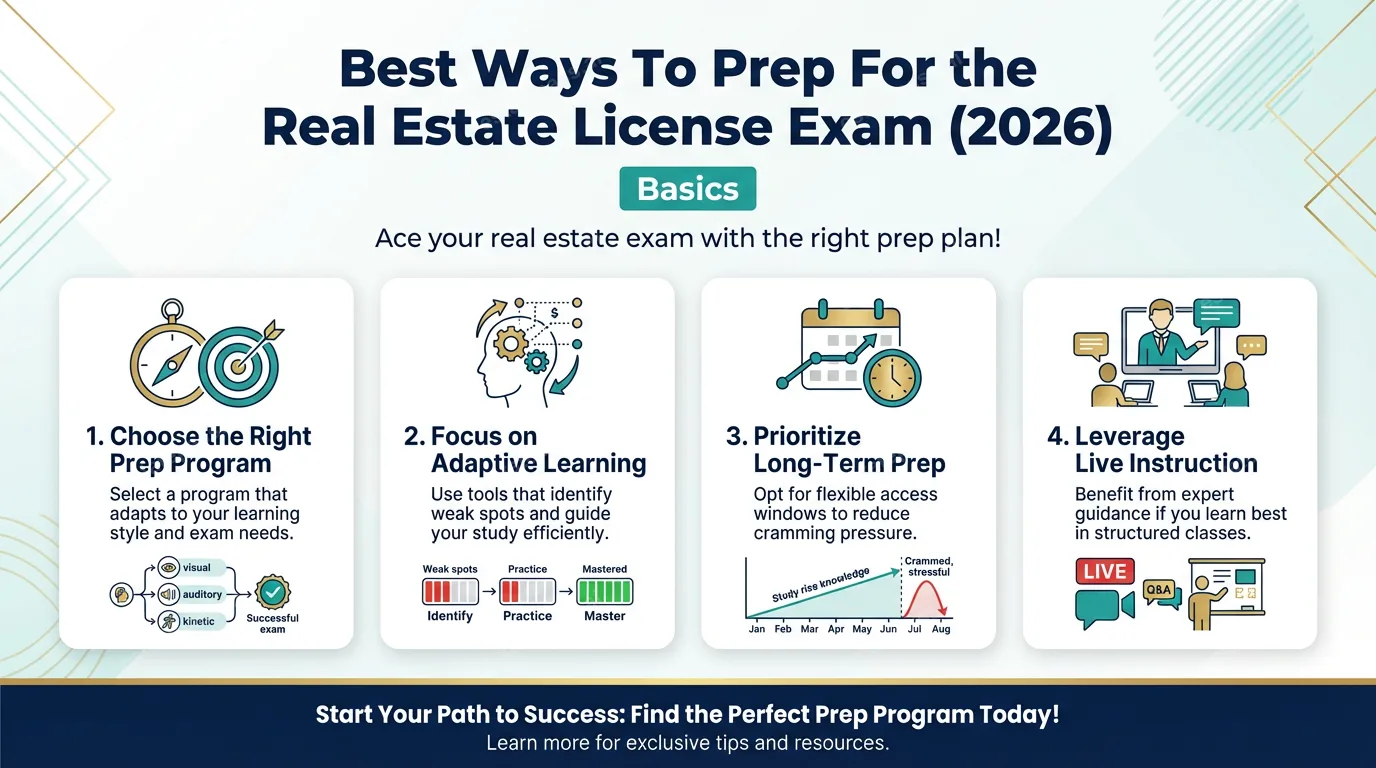 Best Ways To Prep For the Real Estate License Exam (2026)