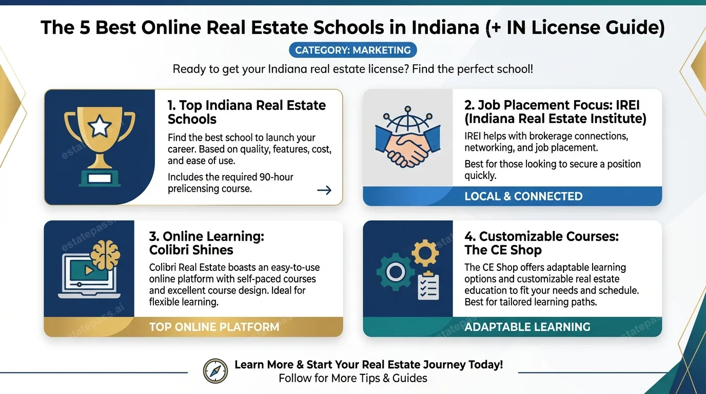 The 5 Best Online Real Estate Schools in Indiana (+ IN License Guide)