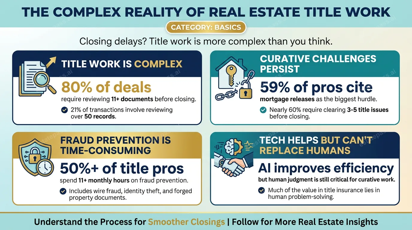 Study: Most real estate deals require multiple curative steps before title insurance