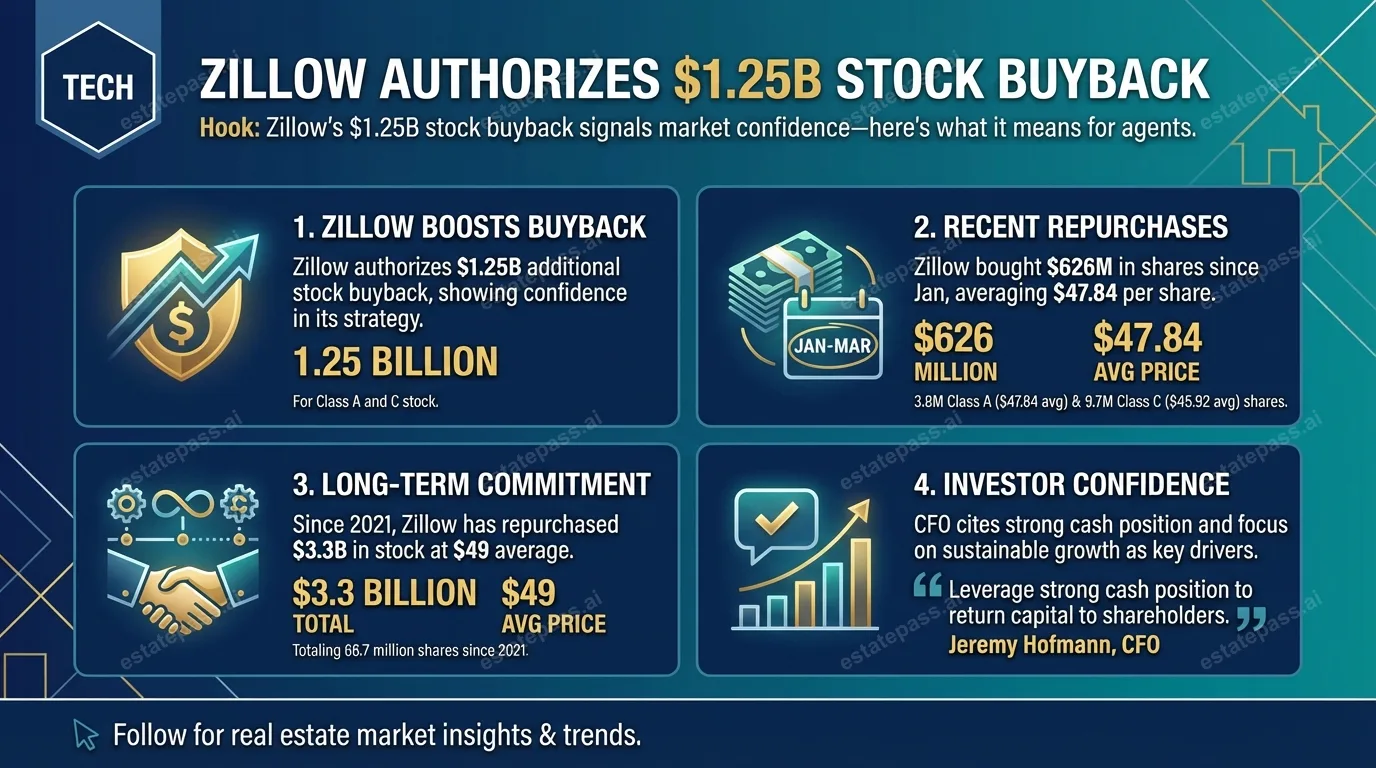 Zillow authorizes $1.25B stock buyback