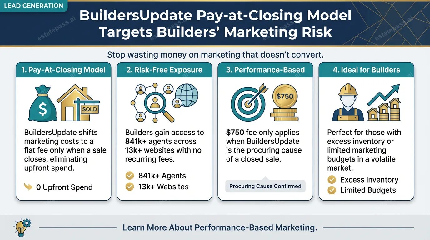 BuildersUpdate pay-at-closing model targets builders’ marketing risk