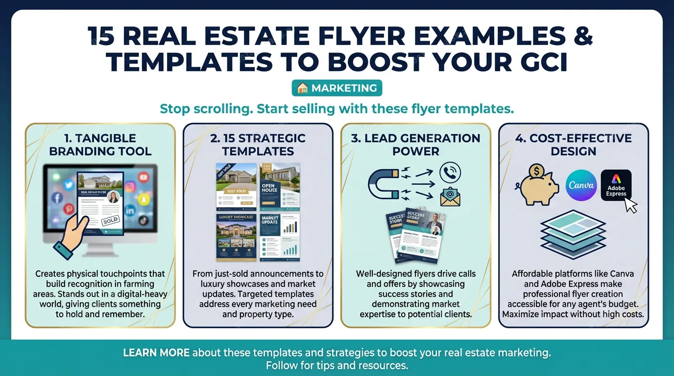 15 Real Estate Flyer Examples & Templates to Boost Your GCI