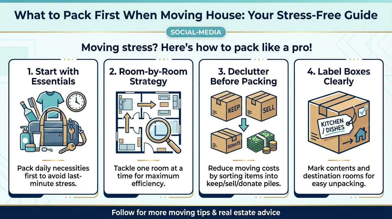 What to Pack First When Moving House: Your Stress-Free Guide