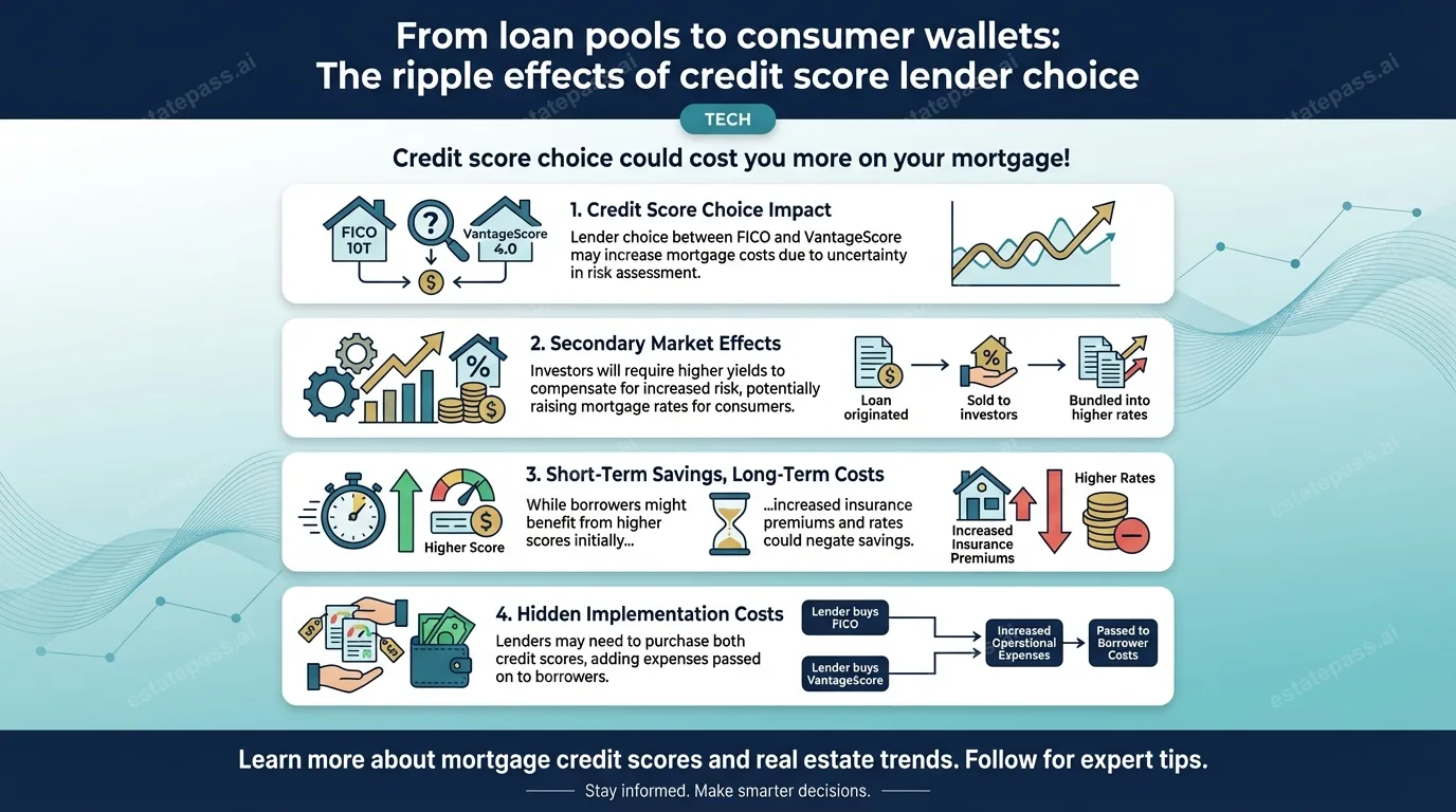 From loan pools to consumer wallets: The ripple effects of credit score lender choice