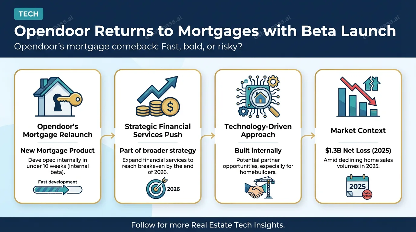 Opendoor returns to mortgages with beta launch