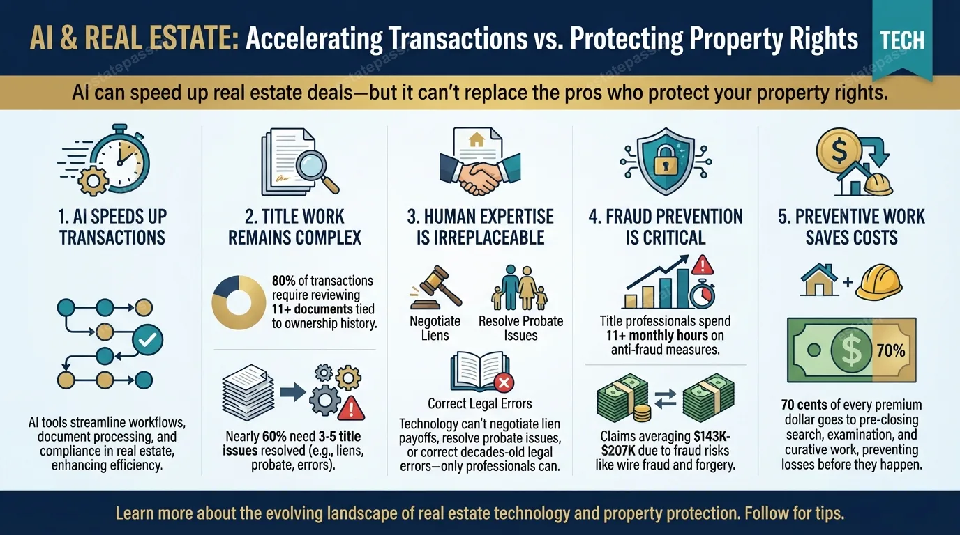 AI can accelerate real estate transactions — But it can’t replace the professional work that protects property rights