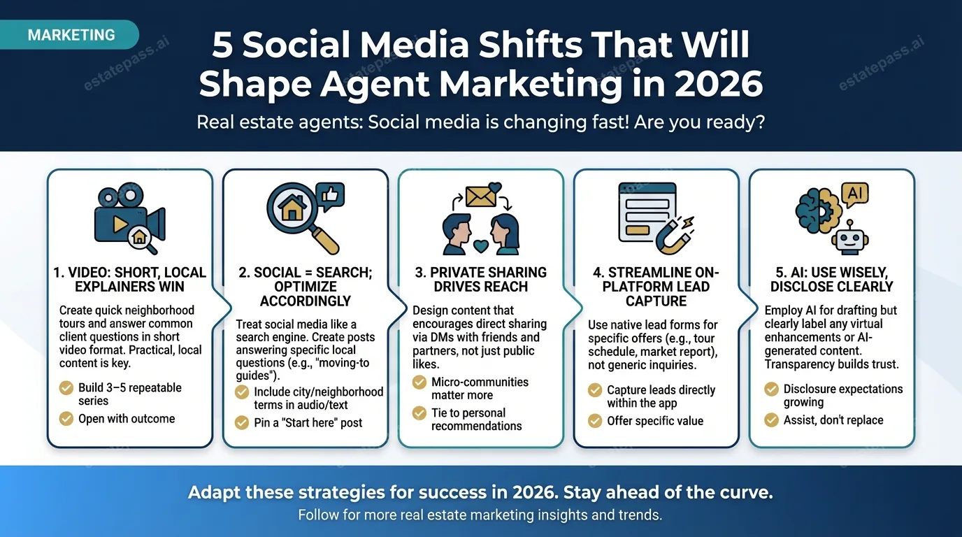 5 Social Media Shifts That Will Shape Agent Marketing in 2026