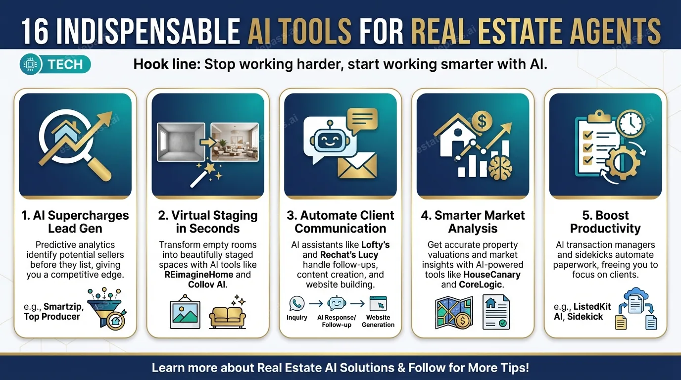 16 indispensable AI tools for real estate agents