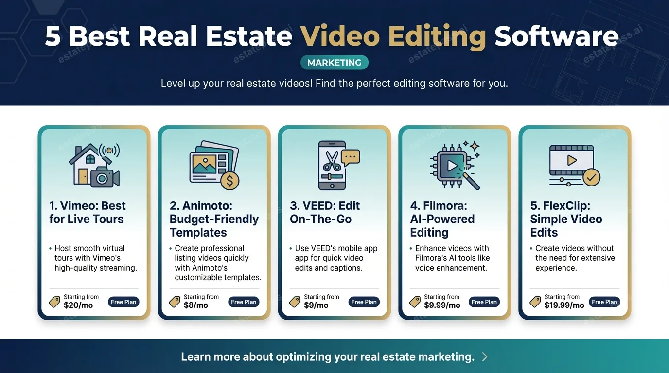 5 Best Real Estate Video Editing Software