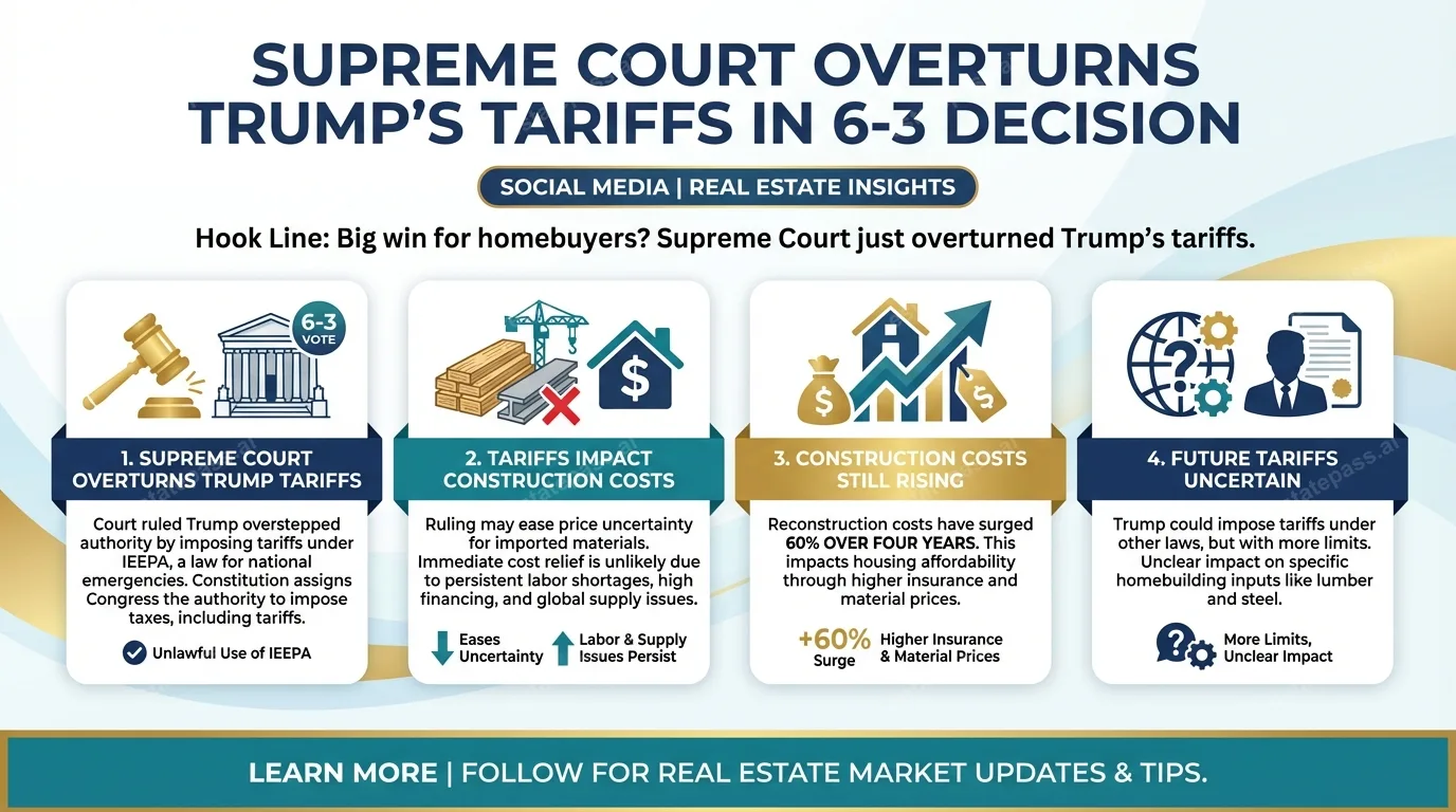 Supreme Court overturns Trump’s tariffs in 6-3 decision
