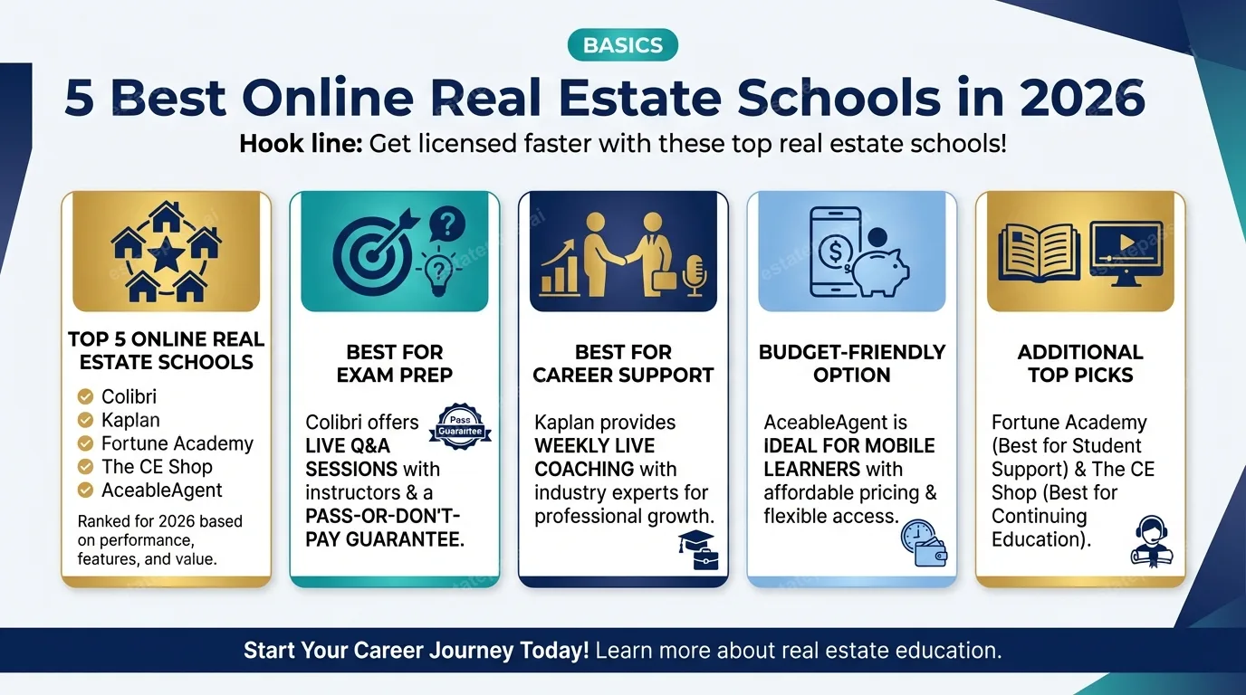 5 Best Online Real Estate Schools in 2026