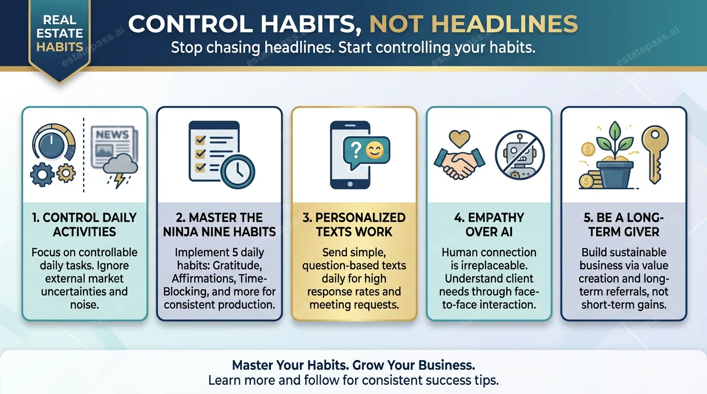 Ninja Selling’s Larry Kendall: Control the habits, not the headlines