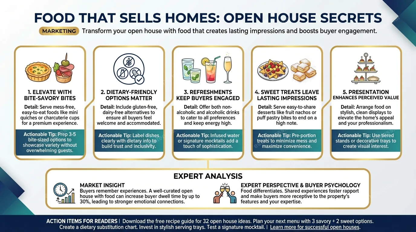 32 Open House Food Ideas, Recipes & Pairings To Sell Listings