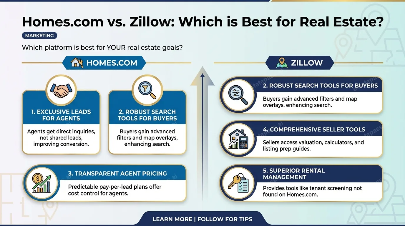 Homes.com vs. Zillow: Which is Best for Real Estate?