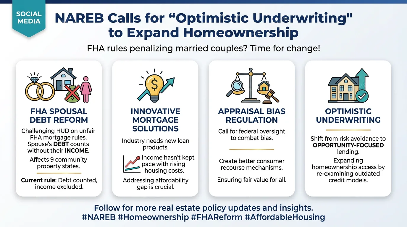 NAREB president calls for ‘optimistic underwriting’ to expand homeownership