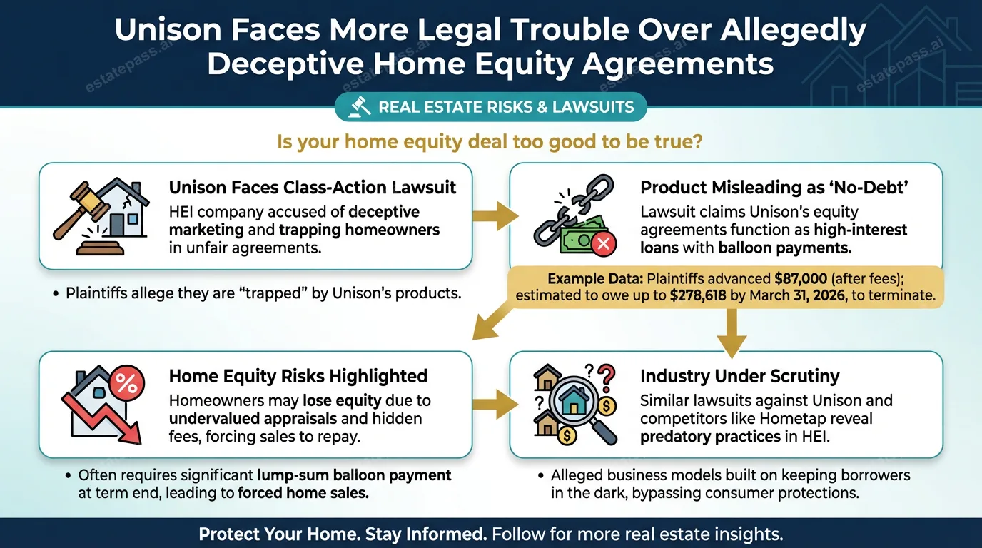 Unison faces more legal trouble over allegedly deceptive home equity agreements