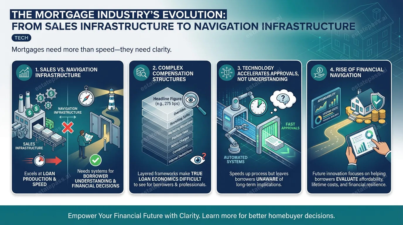 The mortgage industry built a sales infrastructure. It now needs a navigation infrastructure
