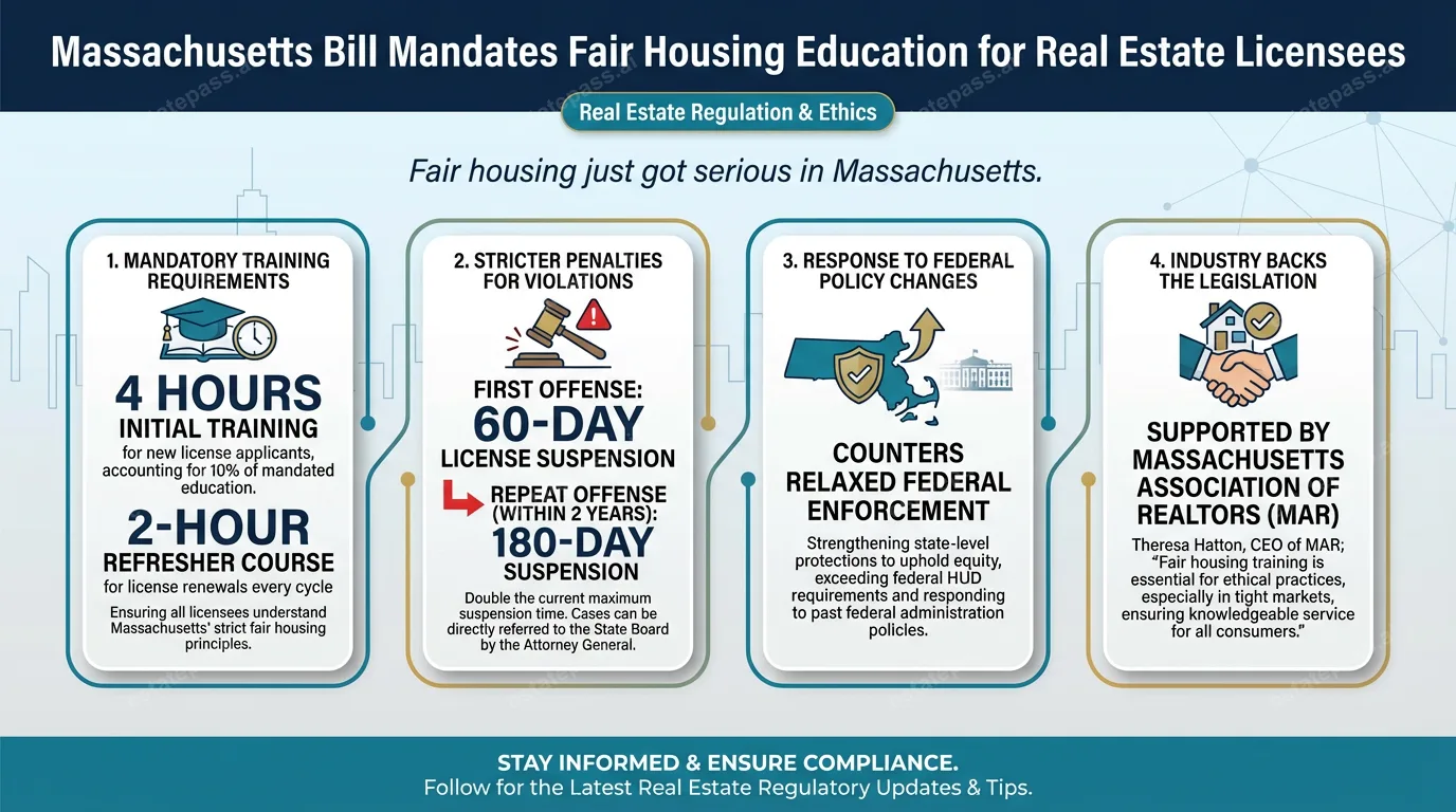 Massachusetts bill would mandate fair housing education for real estate licensees
