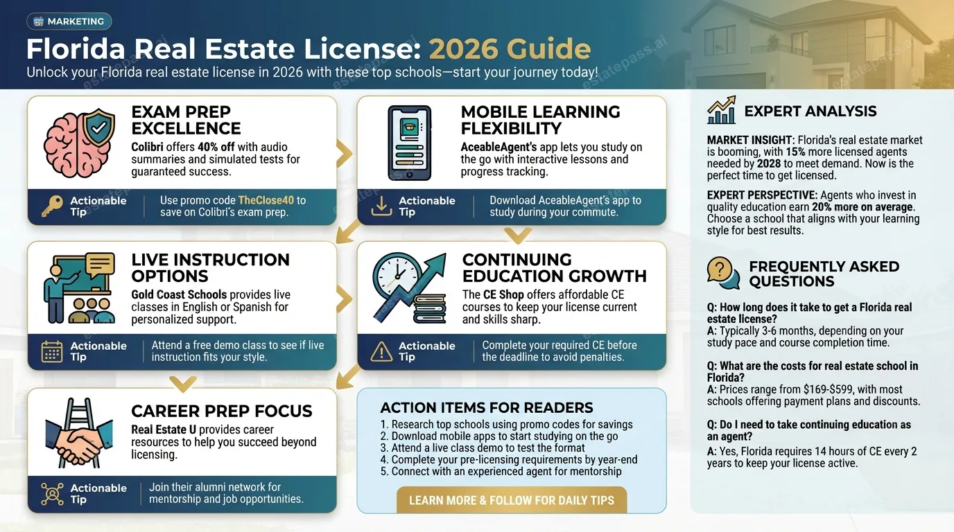 6 Best Online Real Estate Schools in Florida for 2026