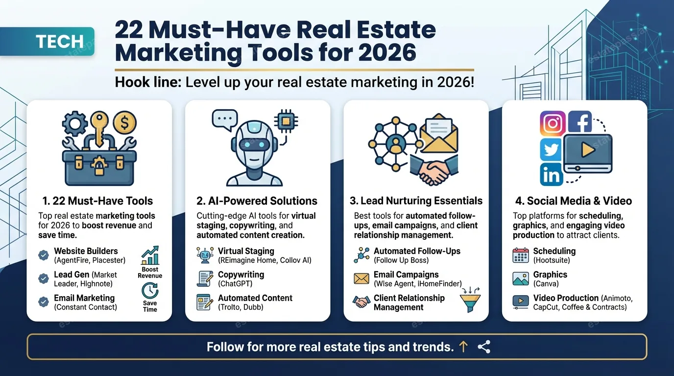 22 must-have real estate marketing tools for 2026