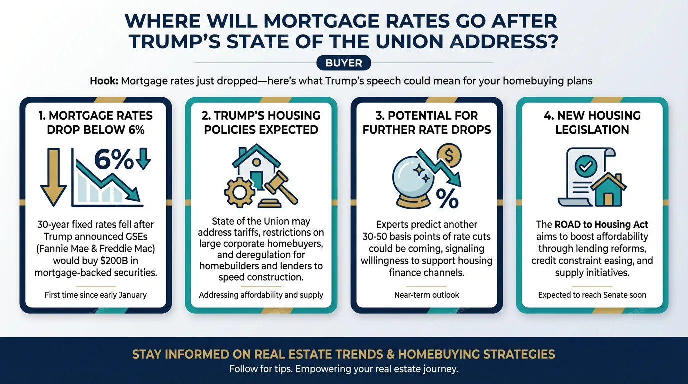 Where will mortgage rates go after Trump’s State of the Union address?
