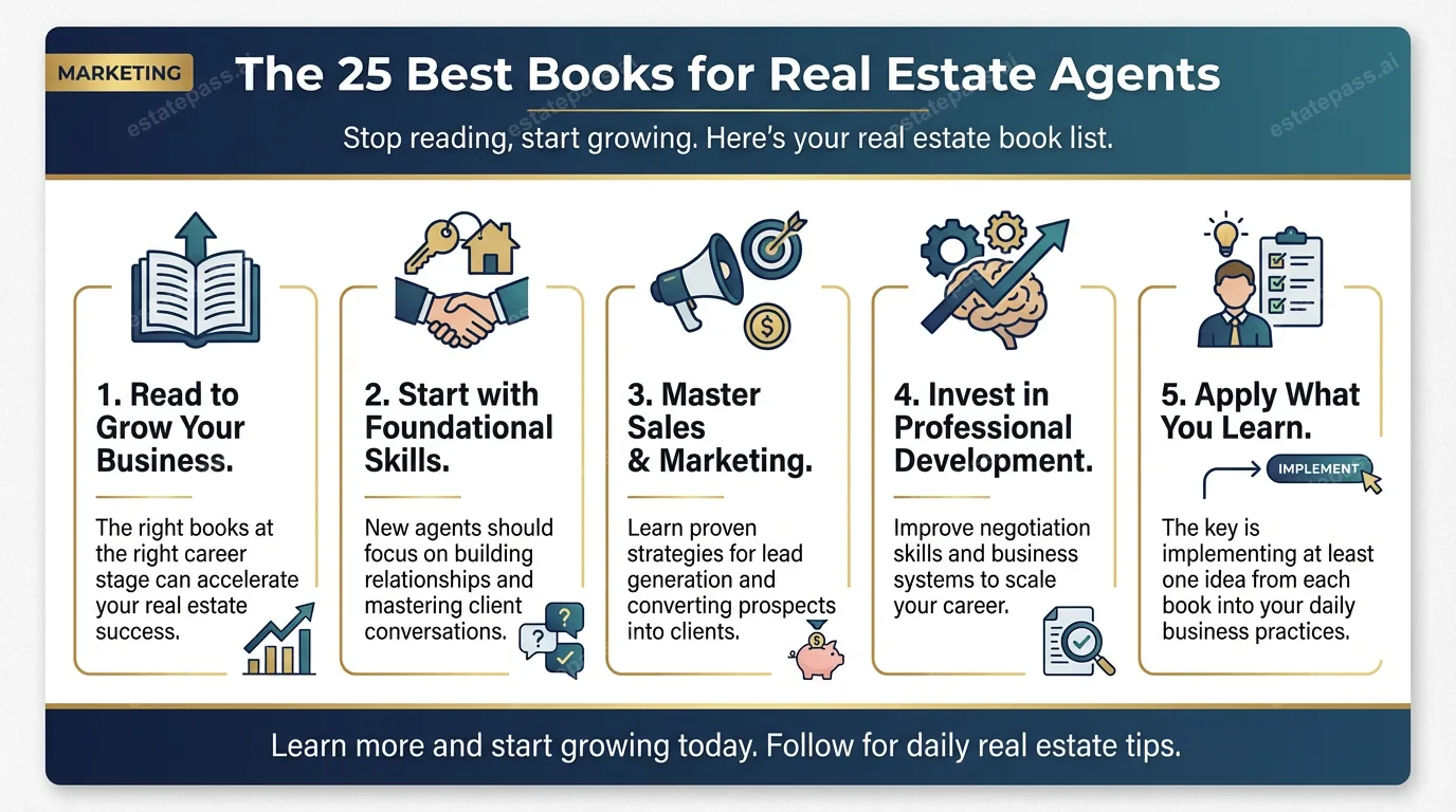 The 25 Best Books for Real Estate Agents