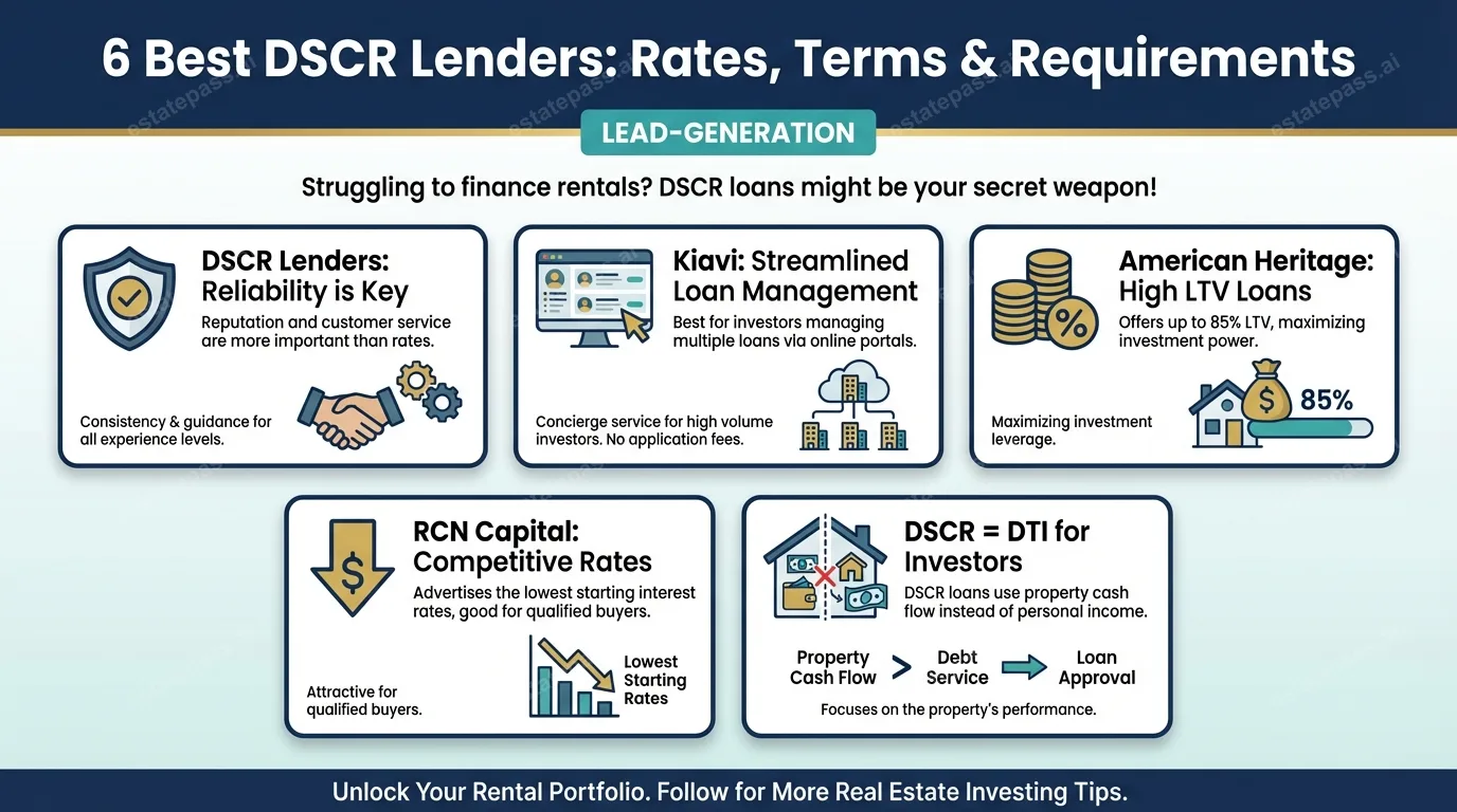 6 Best DSCR Lenders: Rates, Terms & Requirements