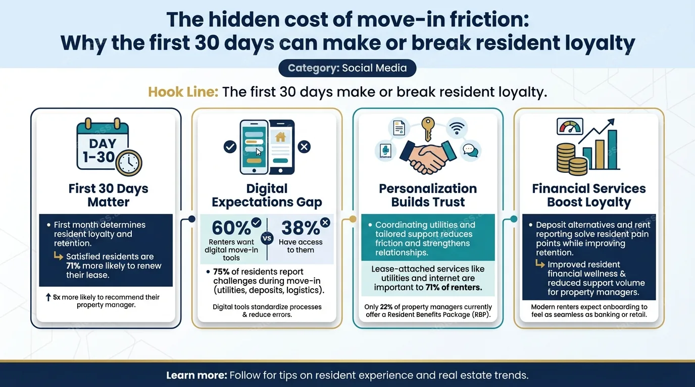 The hidden cost of move-in friction: Why the first 30 days can  make or break resident loyalty