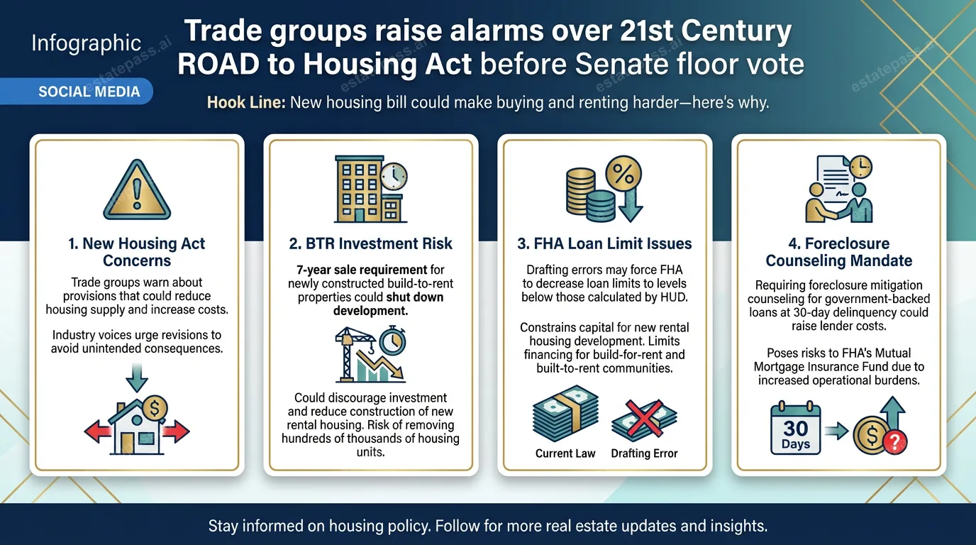Trade groups raise alarms over 21st Century ROAD to Housing Act before Senate floor vote