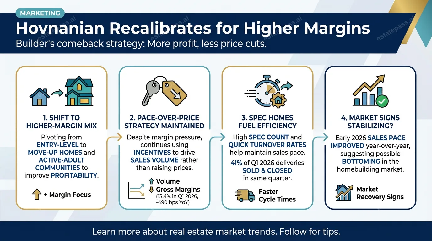 Hovnanian recalibrates amid a shift to a higher-margin mix