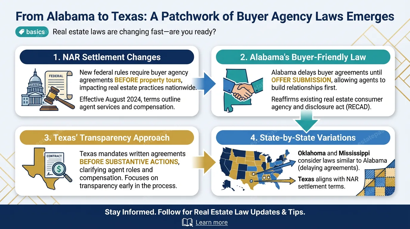 From Alabama to Texas: A patchwork of buyer agency laws emerges after NAR settlement