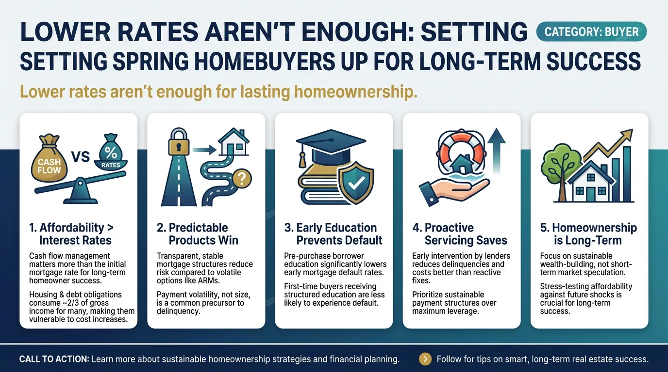 Lower rates aren’t enough: What mortgage lenders and servicers must do to set spring homebuyers up for long-term success