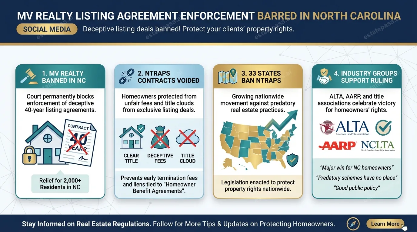 MV Realty listing agreement enforcement barred in North Carolina