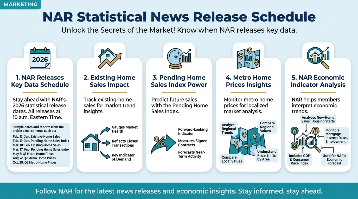 NAR Statistical News Release Schedule