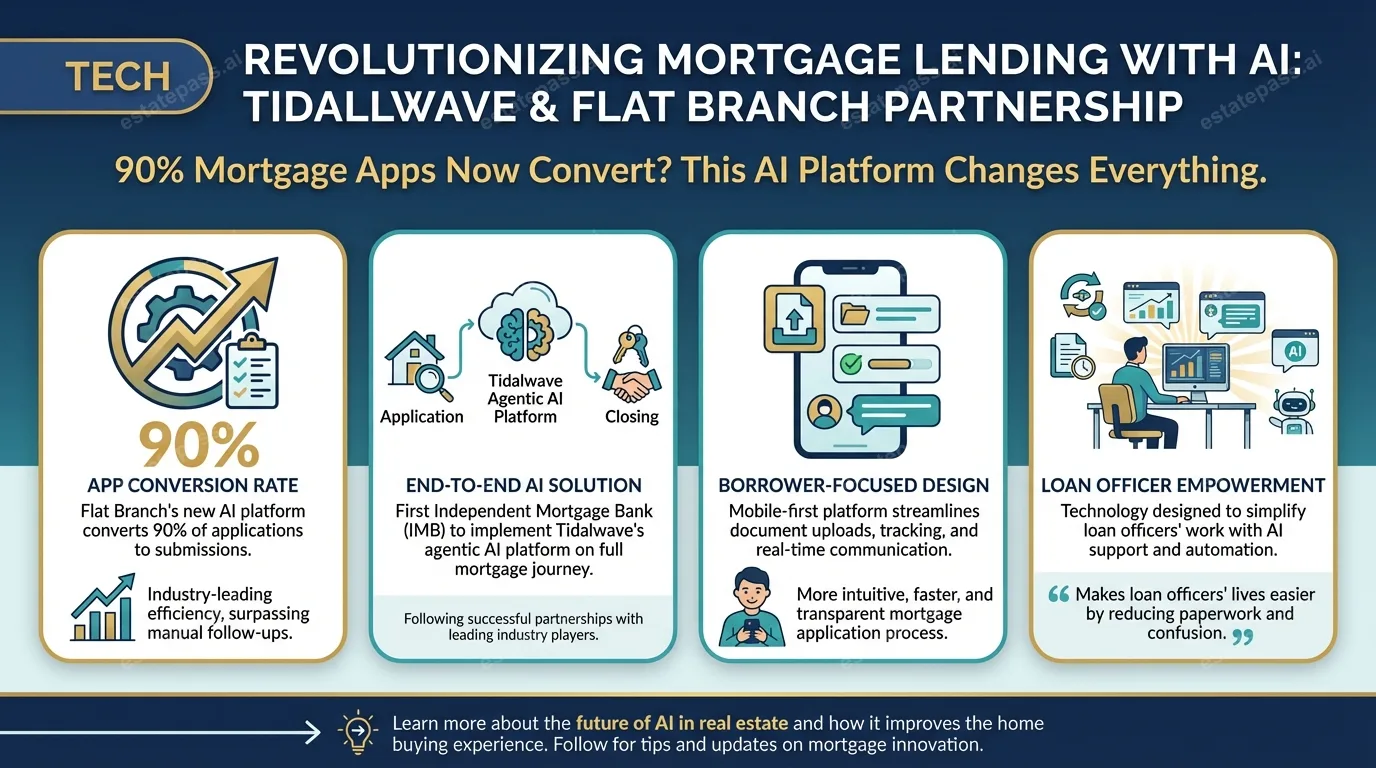 Tidalwave partners with Flat Branch Home Loans on AI mortgage sales platform