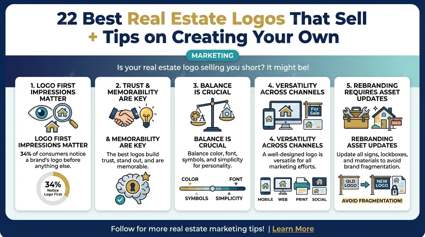 22 Best Real Estate Logos That Sell + Tips on Creating Your Own
