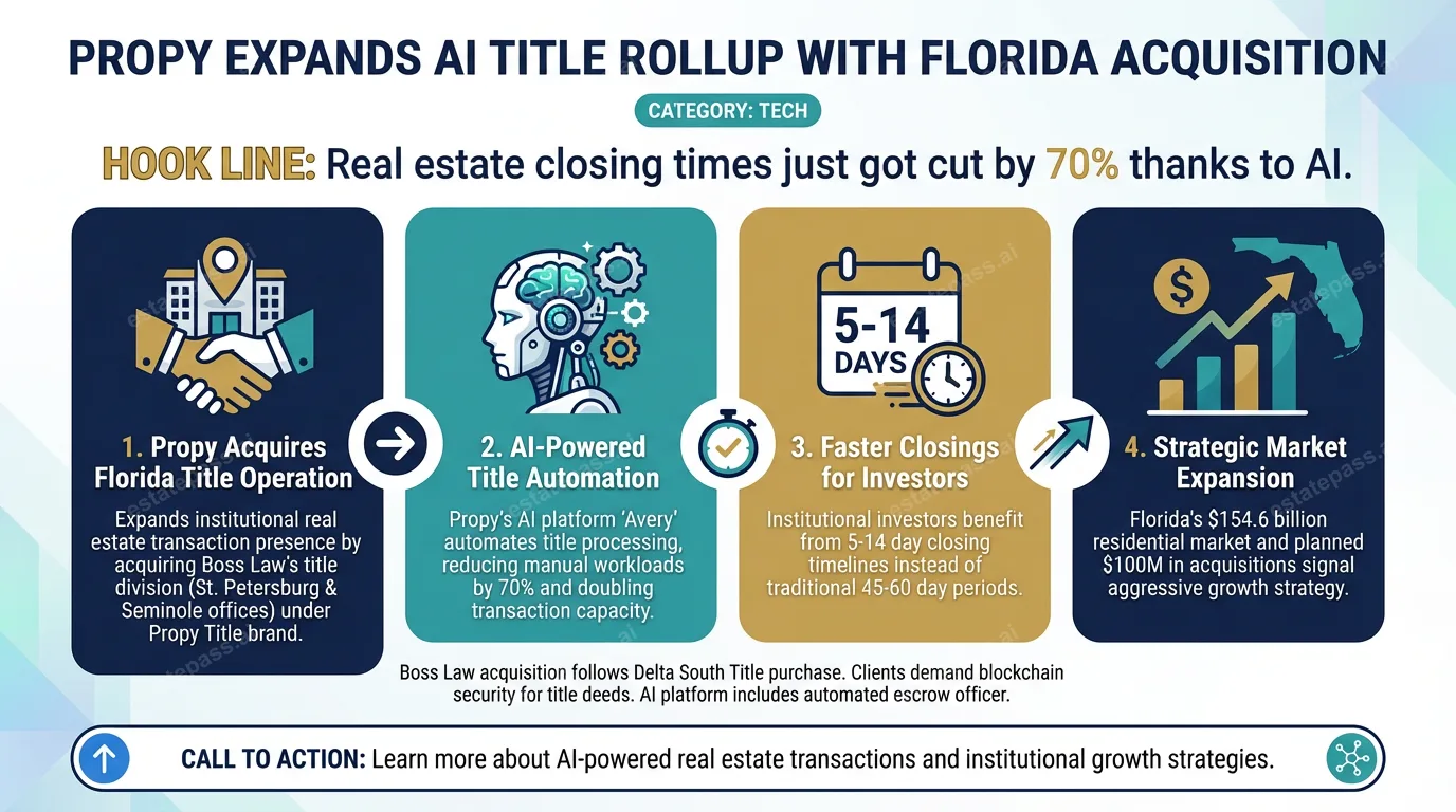 Propy expands AI title rollup with Florida acquisition