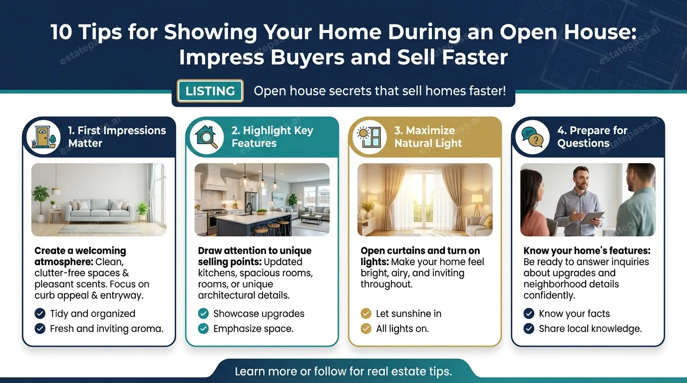 10 Tips for Showing Your Home During an Open House: Impress Buyers and Sell Faster