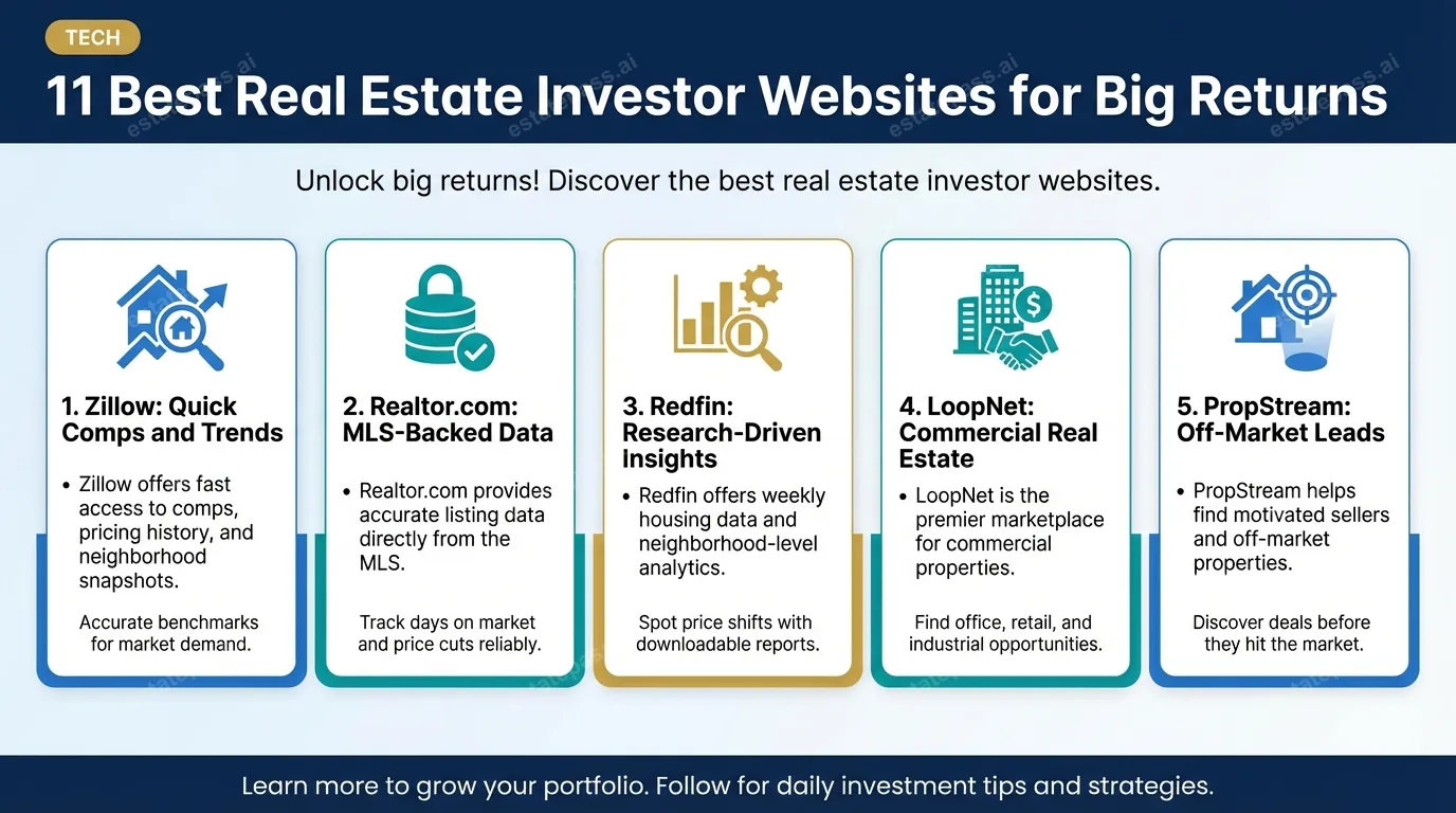 11 Best Real Estate Investor Websites for Big Returns